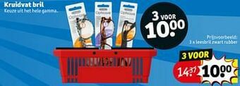 Kruidvat Leesbril zwart rubber aanbieding