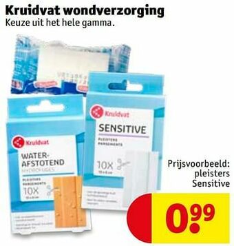 Kruidvat Pleisters sensitive aanbieding