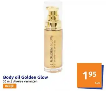 Action Body oil Golden Glow aanbieding