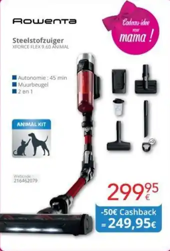 Eldi Steelstofzuiger XFORCE FLEX 9.60 ANIMAL aanbieding