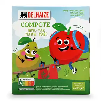 Delhaize Compote | Kids | Appel | Peer aanbieding