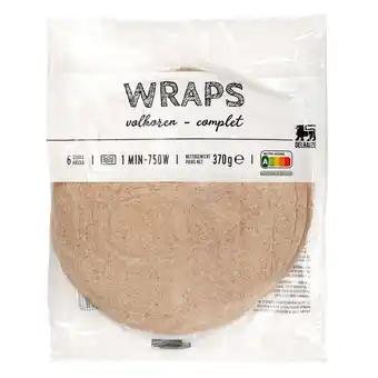 Delhaize Wraps | Volkoren | 6ST | Zonder lactose aanbieding