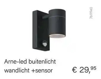 Arne-led buitenlicht wandlicht +sensor