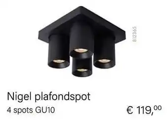Nigel plafondspot 4 spots gu10