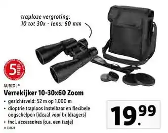 Lidl Verrekijker 10-30x60 zoom aanbieding