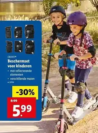 Lidl Beschermset voor kinderen aanbieding