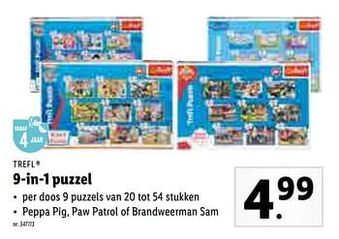 Lidl 9-in-1 puzzel aanbieding