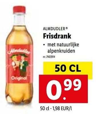 Lidl Frisdrank aanbieding