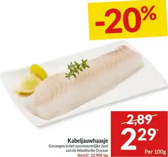 Intermarché Kabeljauwhaasje 100g aanbieding