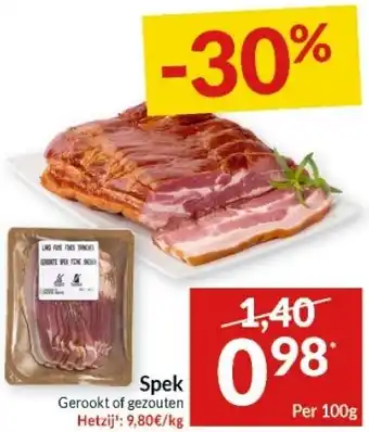 Intermarché Spek 100g aanbieding