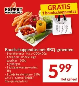 Intermarché Boodschappentas met BBQ-groenten aanbieding