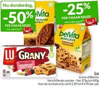 Intermarché Lu Grany of Belvita aanbieding