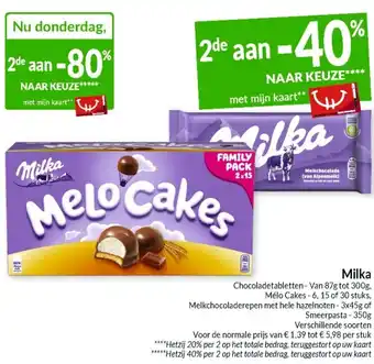 Intermarché Milka aanbieding