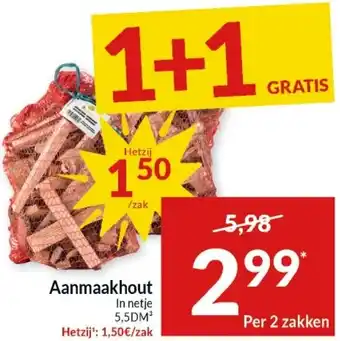 Intermarché Aanmaakhout aanbieding