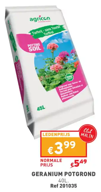 Trafic GERANIUM POTGROND 40L aanbieding