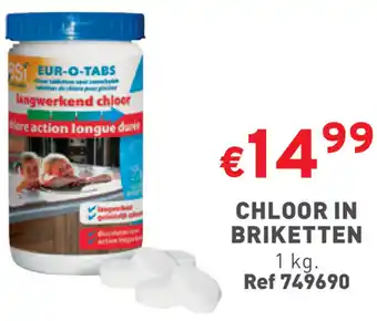 CHLOOR IN BRIKETTEN 1kg