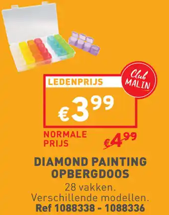 Trafic DIAMOND PAINTING OPBERGDOOS aanbieding