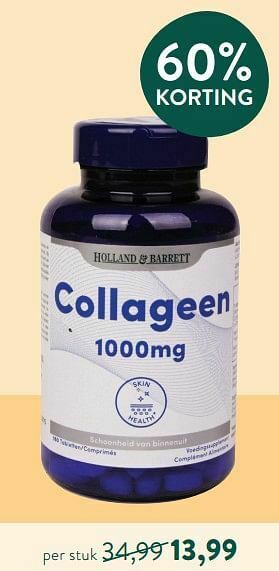Holland & Barrett Collageen 1000mg aanbieding