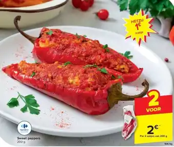 Carrefour Sweet peppers aanbieding