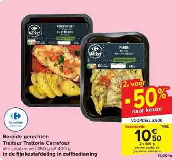 Carrefour Bereide gerechten Traiteur Trattoria Carrefour aanbieding