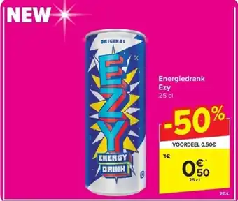 Carrefour Energiedrank Ezy aanbieding