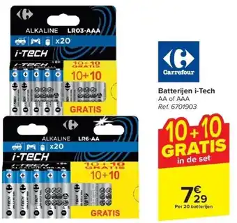 Carrefour Batterijen i-Tech aanbieding