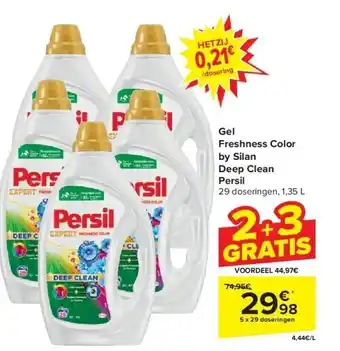 Carrefour Gel Freshness Color by Silan Deep Clean Persil aanbieding