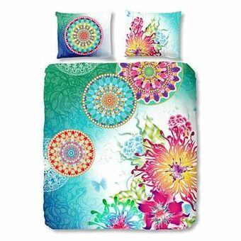 Leen Bakker Hip dekbedovertrek Lazira - multikleur - 200x200/220 cm - Leen Bakker aanbieding