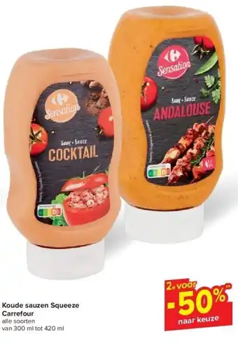 Koude sauzen Squeeze Carrefour