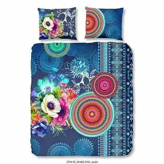 Leen Bakker Hip dekbedovertrek Darlene - veelkleurig - 240x200/220 cm - Leen Bakker aanbieding