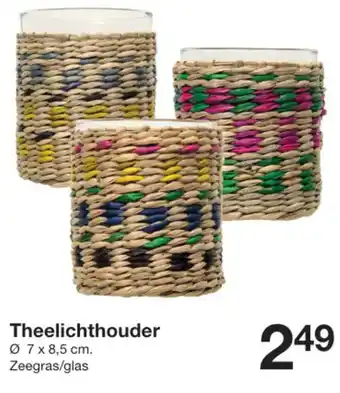 Zeeman Theelichthouder Ø7 x 8.5cm aanbieding