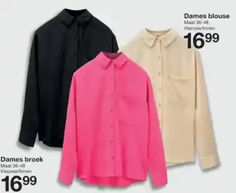 Zeeman Dames blouse Maat 36-48 aanbieding