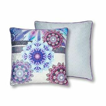 Leen Bakker Hip sierkussen Jayanti - grijs - 48x48 cm - Leen Bakker aanbieding