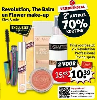 Kruidvat Revolution professional fixing spray aanbieding