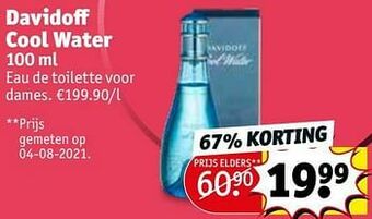 Kruidvat Davidoff cool water edt aanbieding