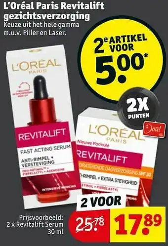 Kruidvat Revitalift serum aanbieding
