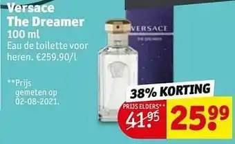 Kruidvat Versace the dreamer edt aanbieding