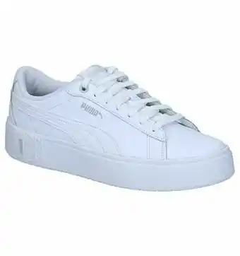 Puma Smash Platform Witte Sneakers