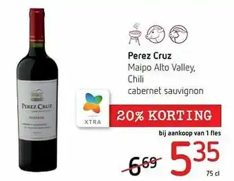 Perez cruz maipo alto valley, chili cabernet sauvignon