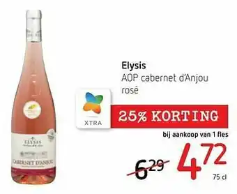 Spar Colruyt Elysis aop cabernet d’anjou rosé aanbieding