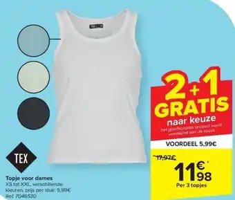 Carrefour Topje voor dames aanbieding