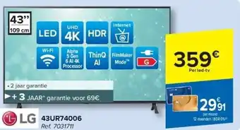 Carrefour Lg UHD 4K LED aanbieding