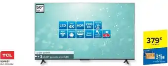 Carrefour Tcl UHD 4K LED aanbieding