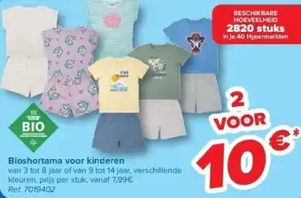 Carrefour Bioshortama voor kinderen aanbieding