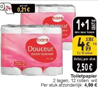 Cora Toiletpapier aanbieding