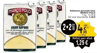 Cora Italiaanse geraspte kaas MARCO POLO aanbieding