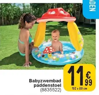 Cora Babyzwembad paddenstoel aanbieding