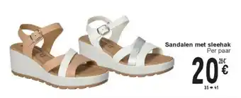 Cora Sandalen met sleehak aanbieding