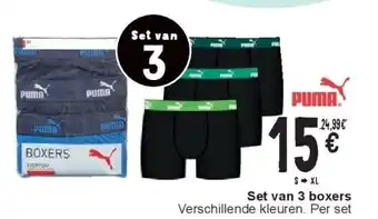 Cora Set van 3 boxers aanbieding