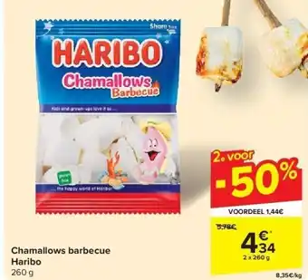 Carrefour Chamallows barbecue Haribo aanbieding